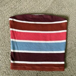 American Eagle Outfitters Colorful Striped Crop Top
